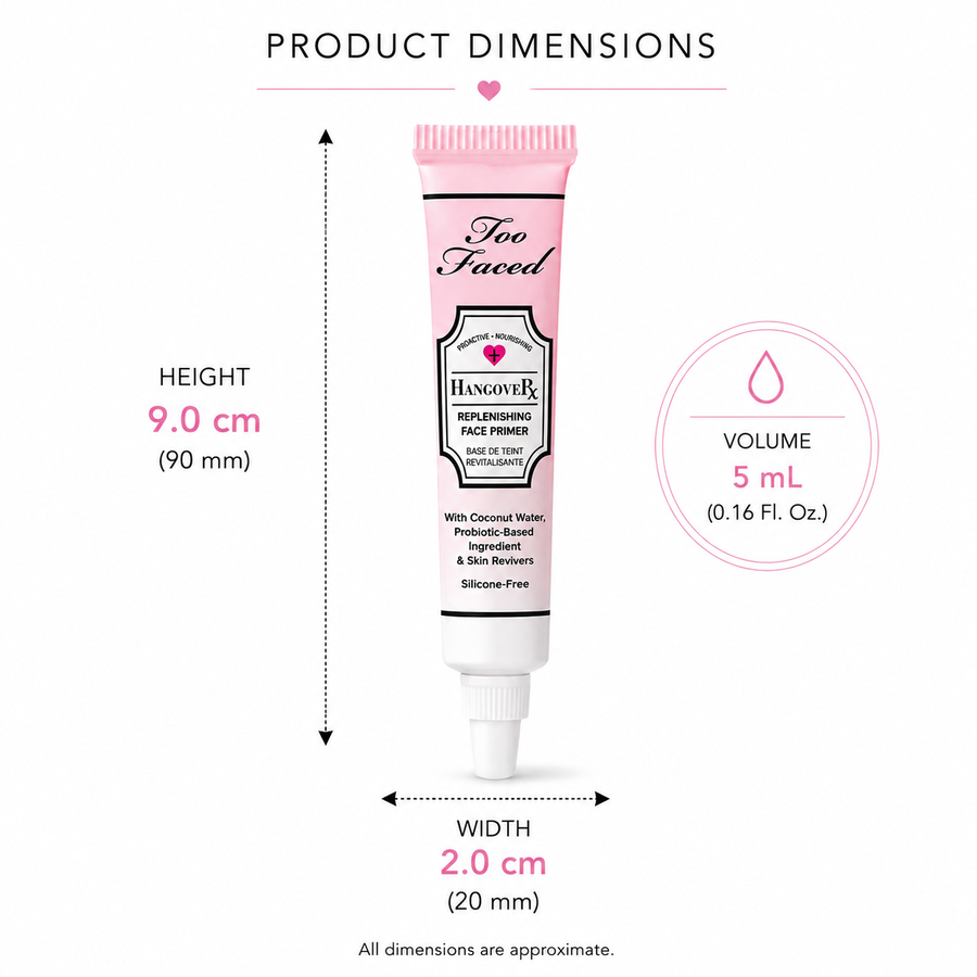Too Faced Hangover Replenishing Face Primer – 5ml / 0.17 fl oz Mini