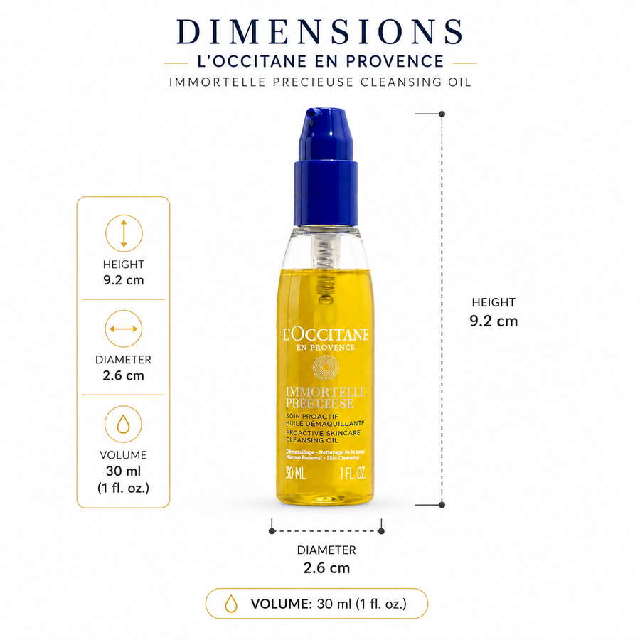 L’Occitane Immortelle Précieuse Proactive Skincare Cleansing Oil (30ml)