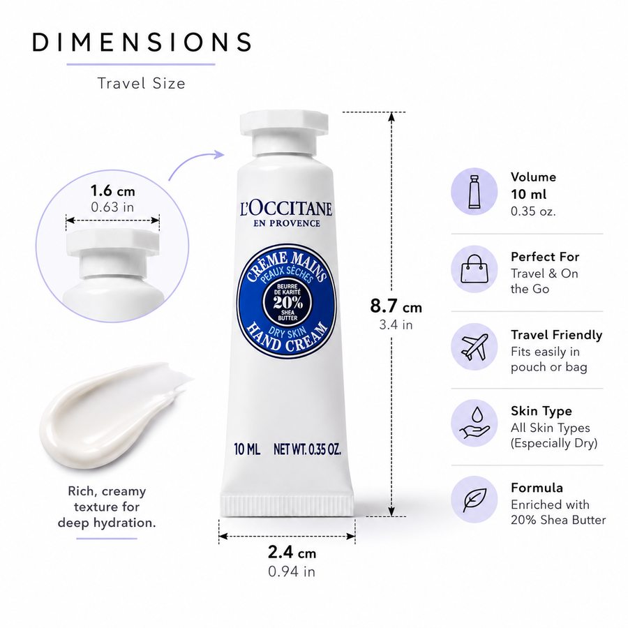 L’Occitane Shea Butter Hand Cream (10 ml Mini)