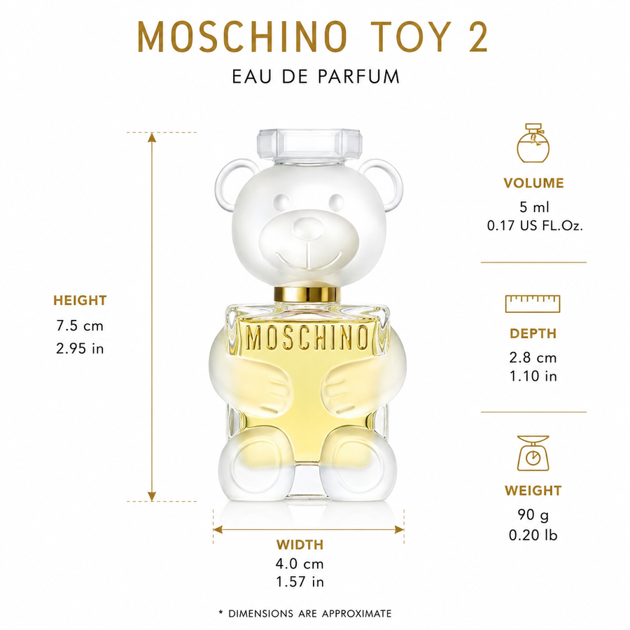 Moschino Toy 2 Eau de Parfum – Mini (5ml / 0.17 fl oz)