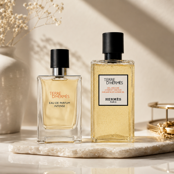 Hermès Eau de Parfum Intense Perfume & hair and body shower gel Combo