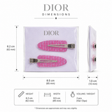 Dior Pink Hair Clip Set Of 2