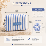 Laneige chic blue and white small cosmetic bag Combo