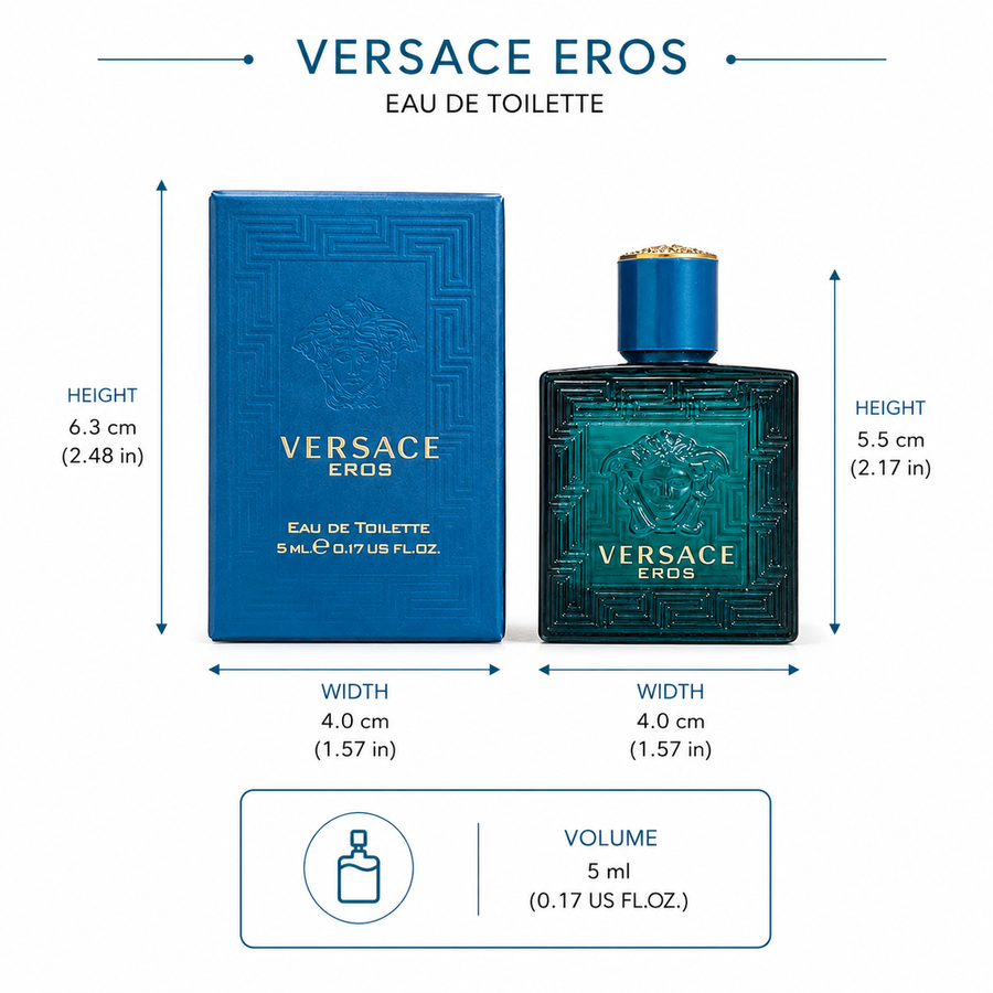 Versace Eros - Eau De Toilette - Mini (0.17 oz / 5ml)