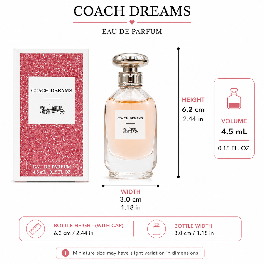 Coach Dreams - Eau De Parfum - Mini ( 0.15oz / 4.5 ml)