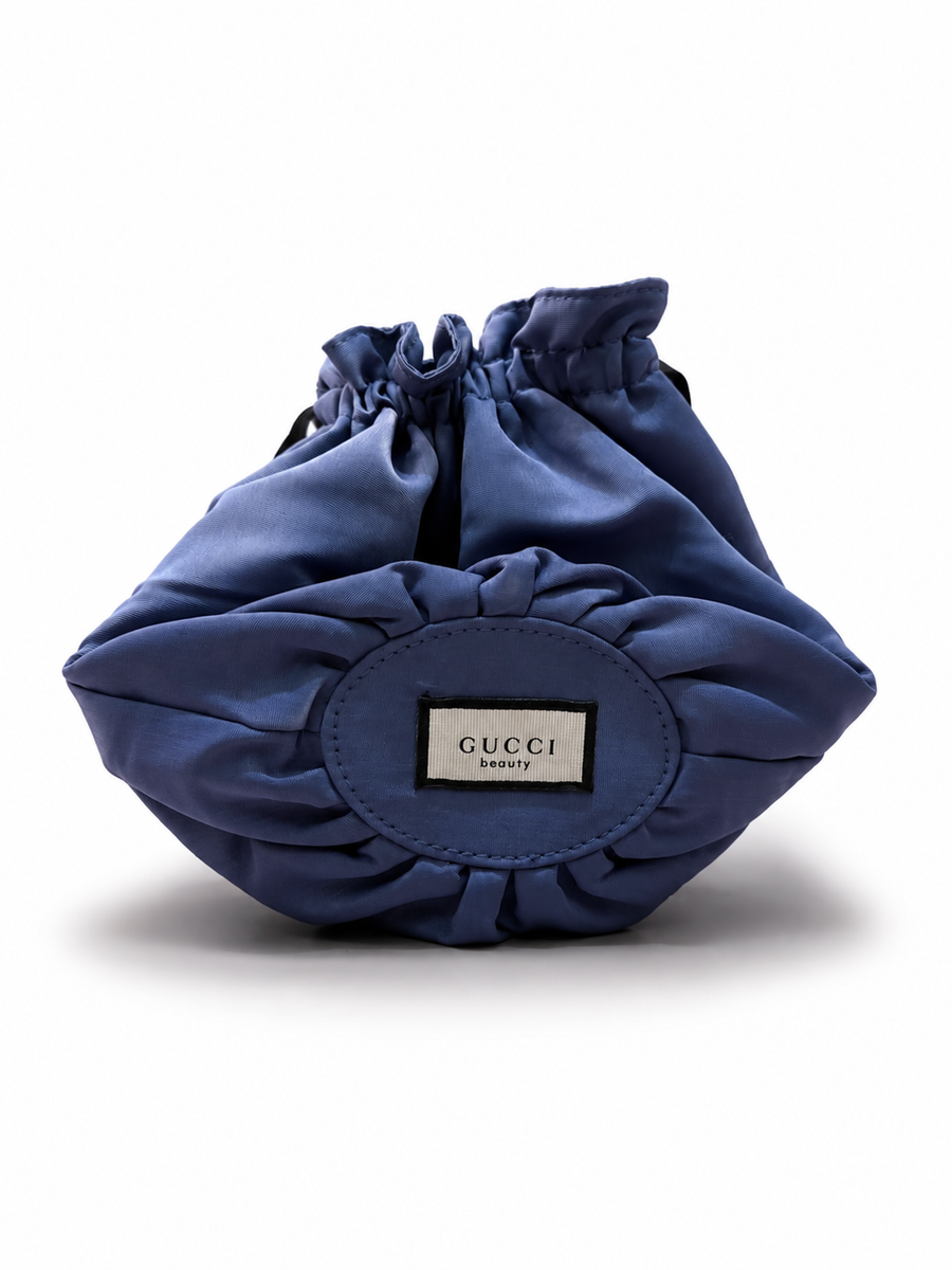 Gucci Beauty Blue Drawstring Pouch
