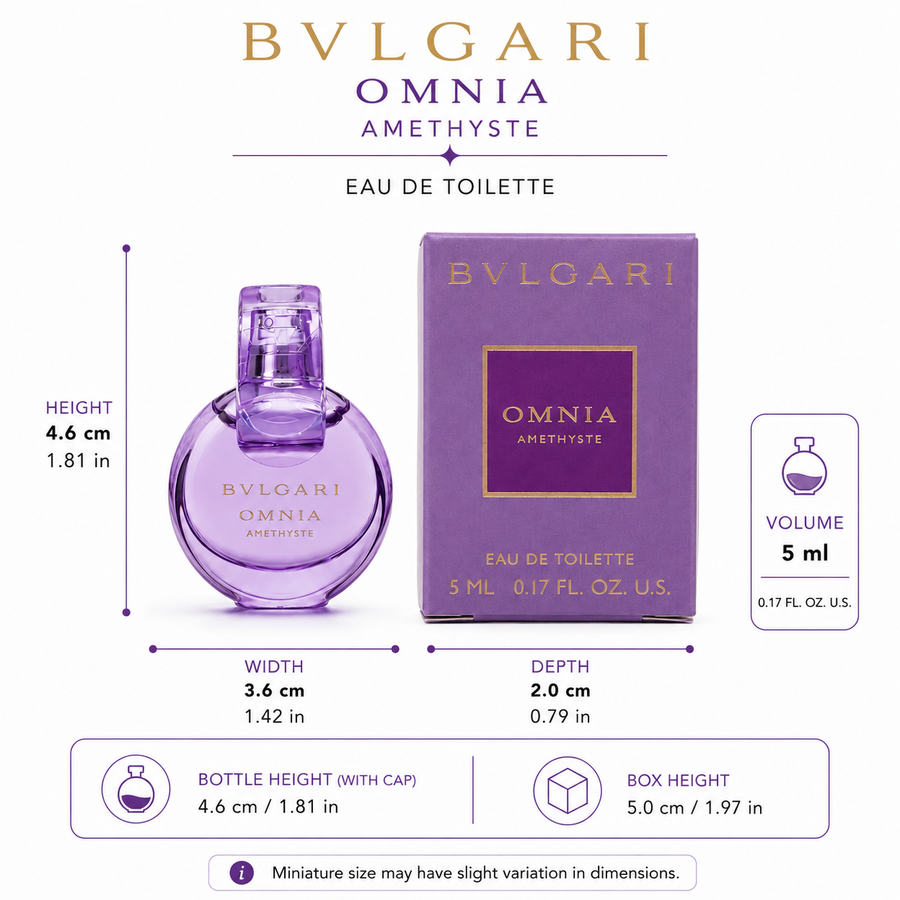 Bvlgari Omnia Amethyste - Eau De Toilette - Mini (0.17 oz / 5 ml )