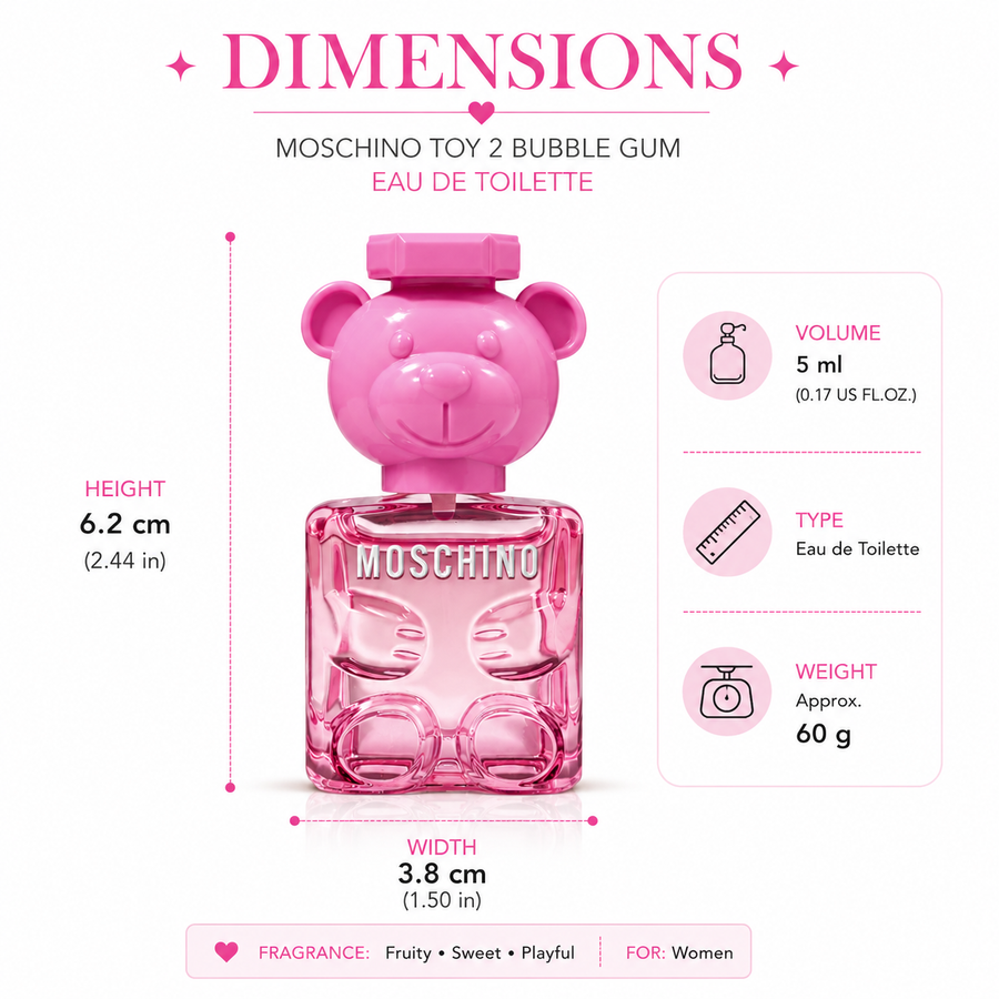 Moschino Bubble Gum - EDT - Mini (0.17 oz / 5ml)