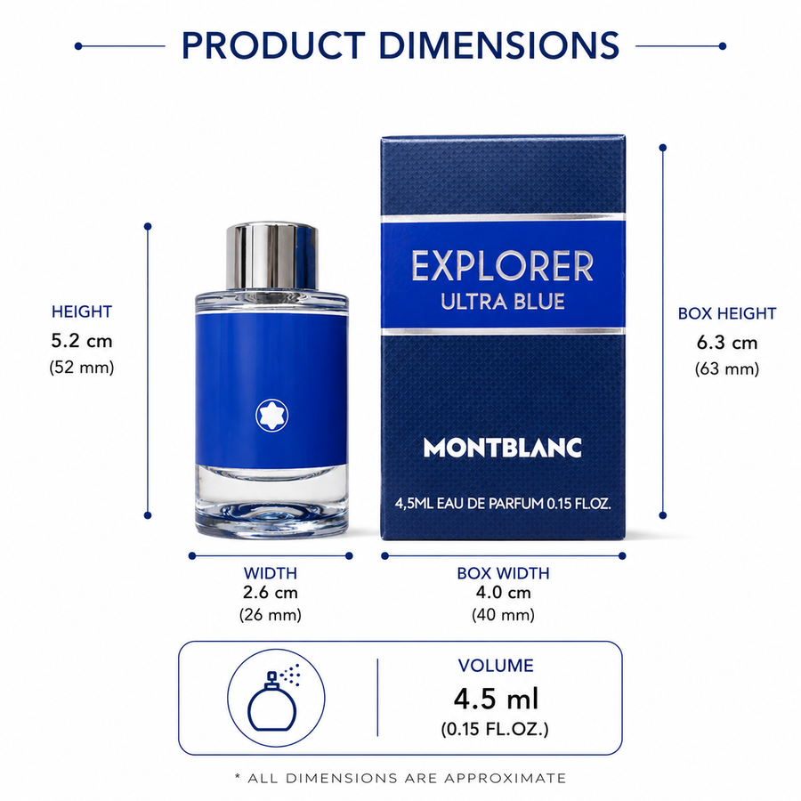 Montblanc Explorer Ultra Blue - EDP - Mini ( 0.15 oz / 4.5 ml)