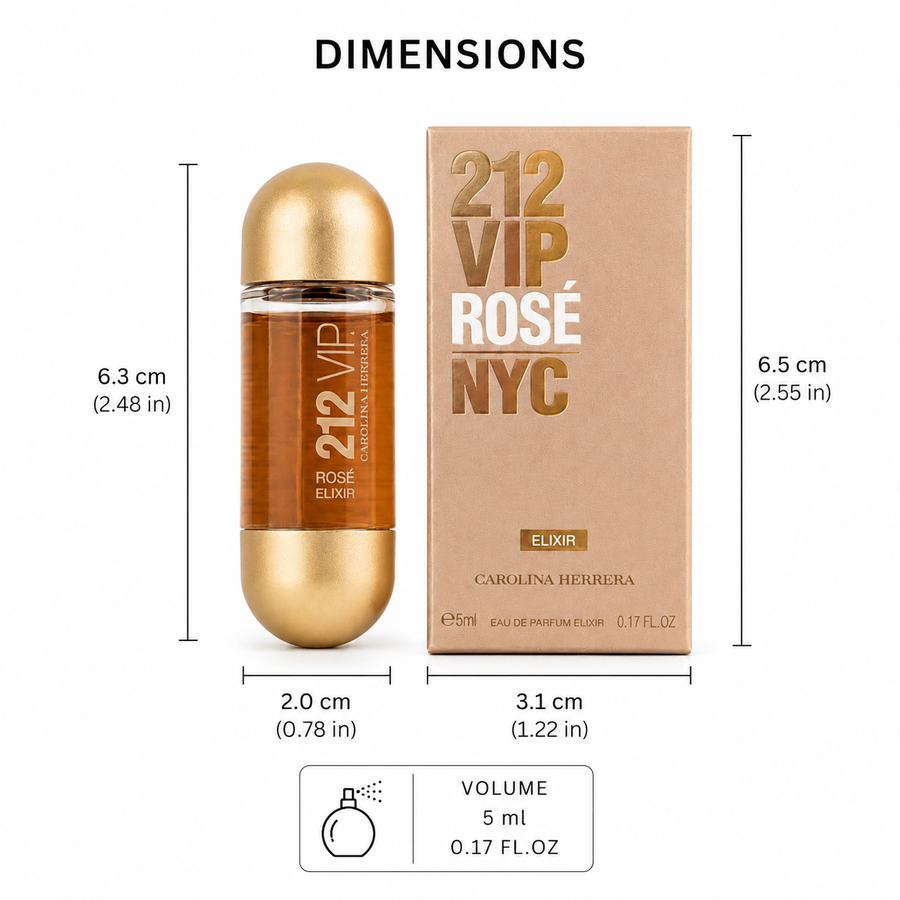 Carolina Herrera 212 VIP Rosé Elixir Eau de Parfum (5ml Miniature)