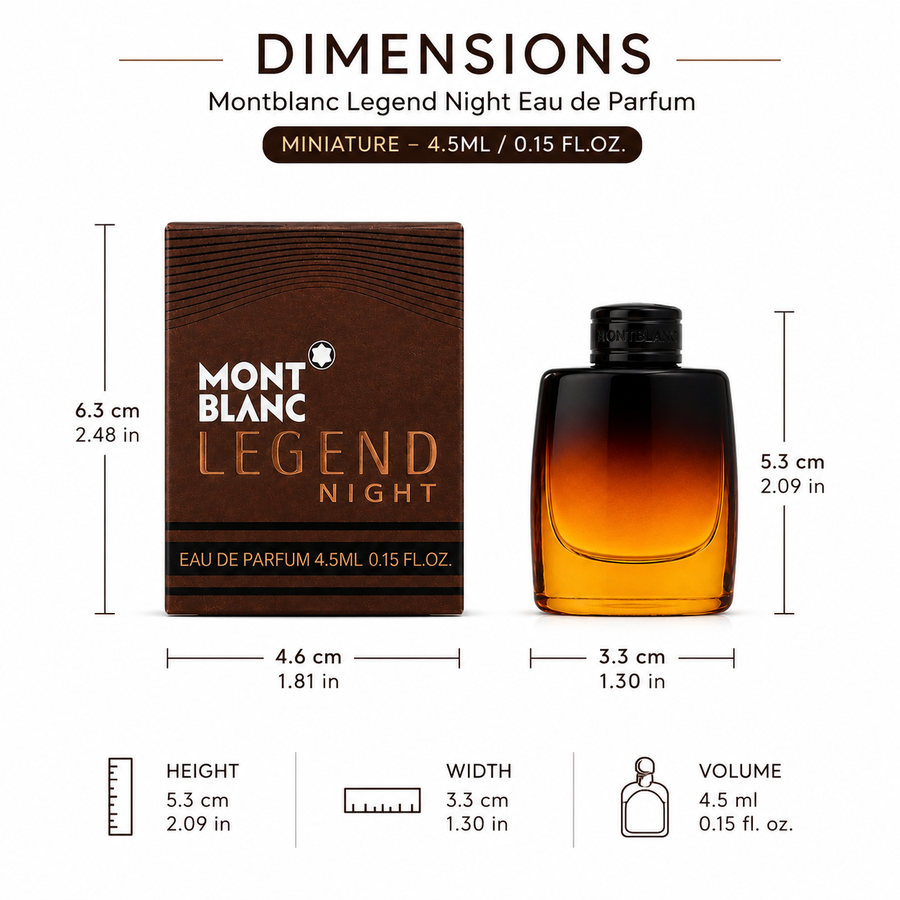 Mont Blanc Legend Night - EDP - Mini ( 0.15 oz - 4.5 ml )
