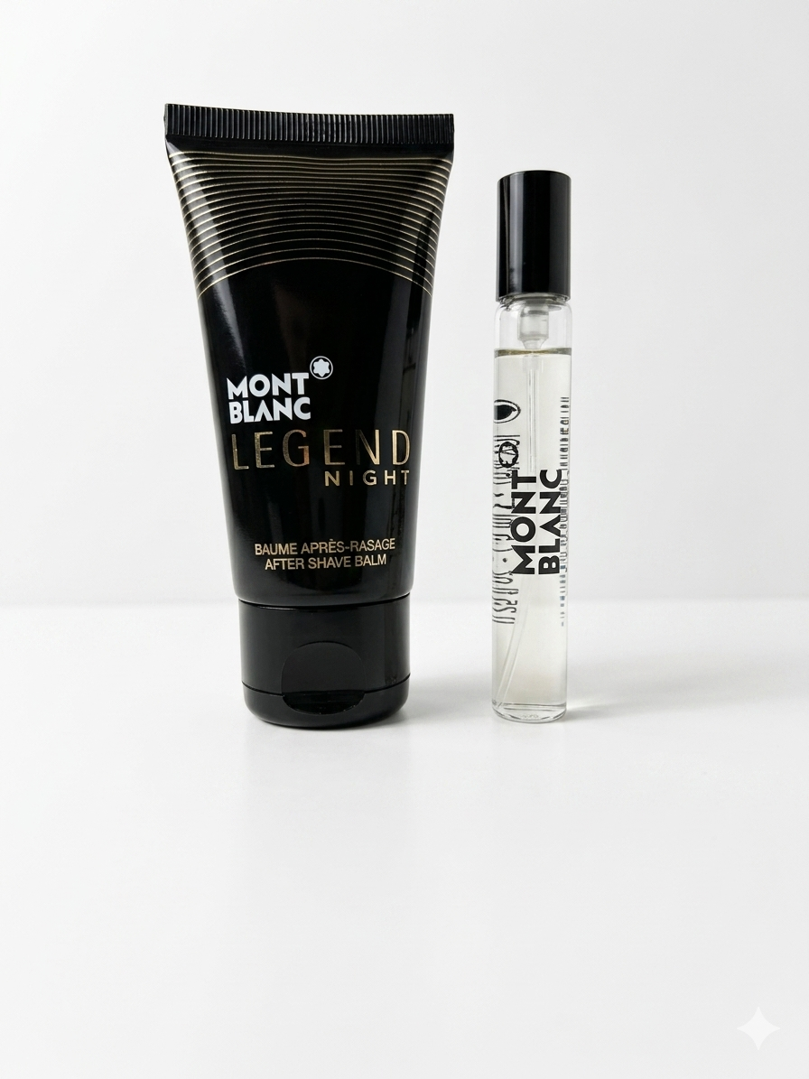 Montblanc After Shave Balm and Eau de Parfum / Fragrance Travel mini combo