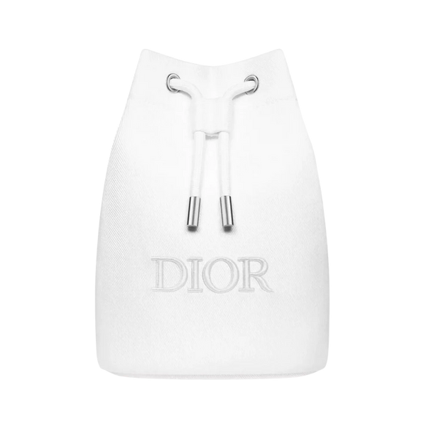 Dior Beauty Drawstring Bag- White
