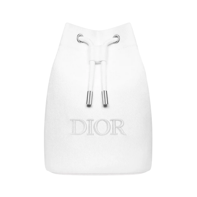 Dior Beauty Drawstring Bag- White