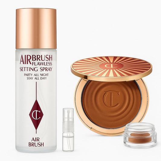 Charlotte Tilbury Bronzer and Air Spray sample (depotted)