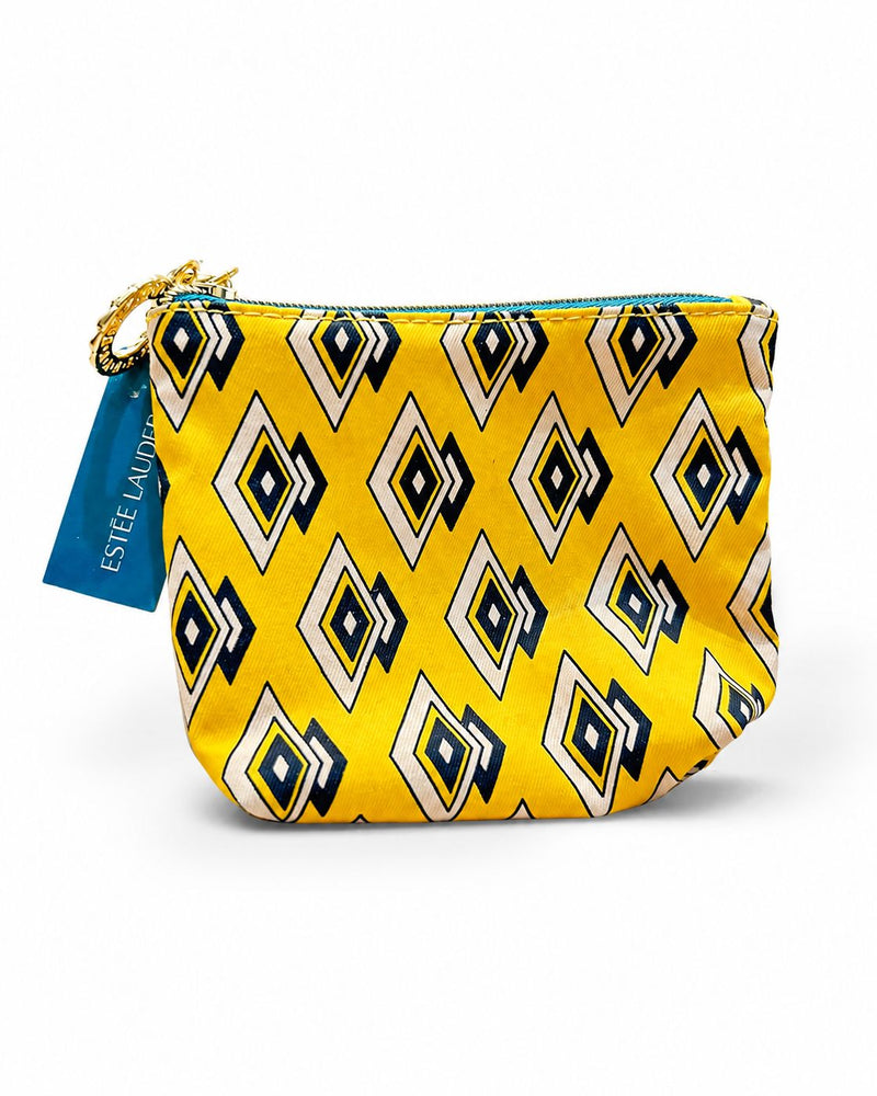 Estée Lauder designer-inspired geometric pattern  pouch