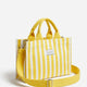 Nina Ricci Chic yellow and white striped bag