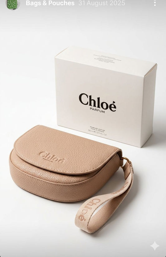 Chloe Beauty Cosmetic Bag Stunning Gold