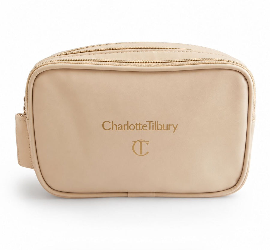 Charlotte Tilbury makeup organizer bag.