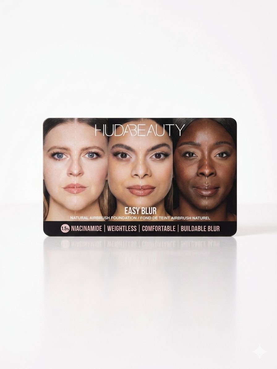 Huda Beauty Easy Blur Foundation Shade Finder Sample Card