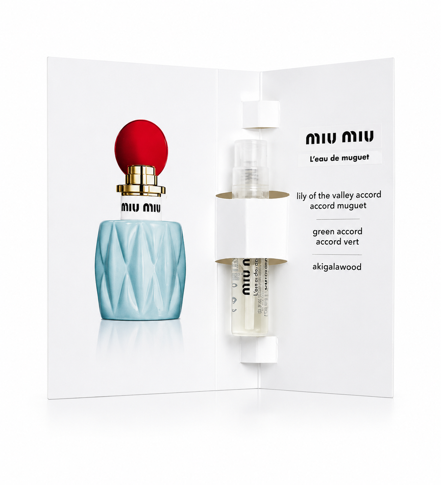 MIU MIU L’EAU DE MUGUET EAU DE PARFUM – 1.2 ML 0.04 FL OZ